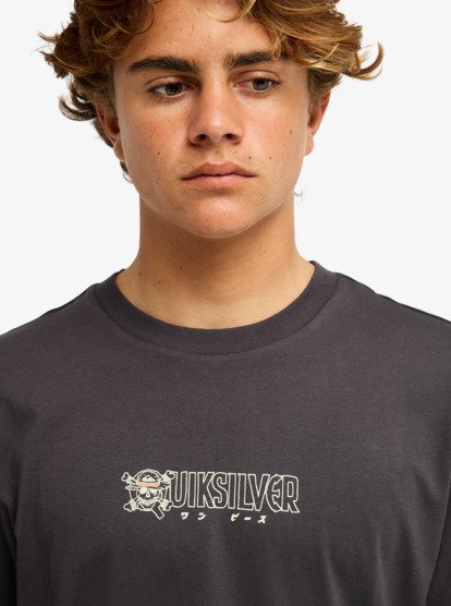 One Piece Wanted Short Sleeve T-Shirt - Phantom | Quiksilver