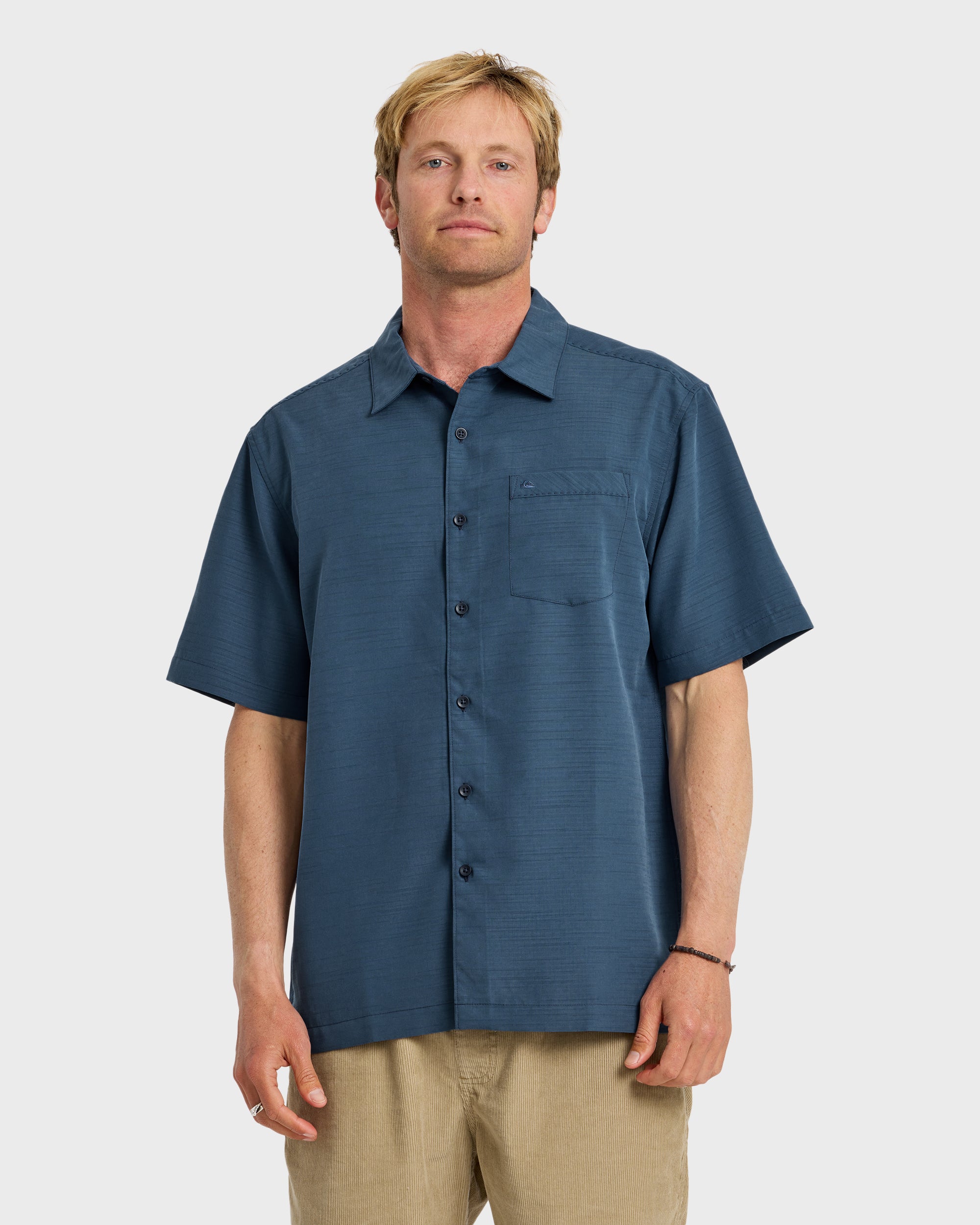 ミスタージェントルマン　オールインワン　つなぎ　L　ブルー　リネン Waterman Centinela Premium Anti-Wrinkle Shirt - Navy | Quiksilver
