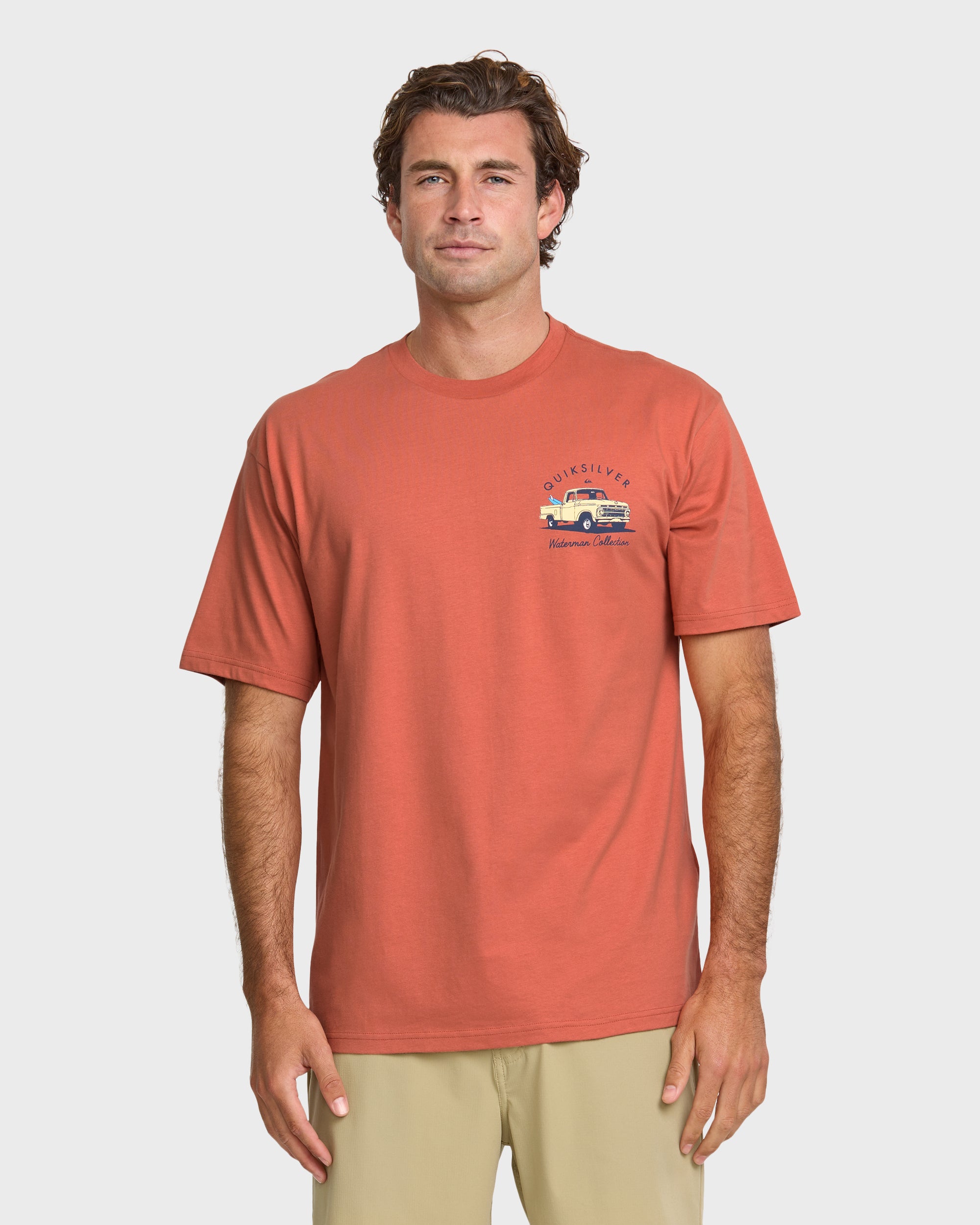 Waterman Four Wheeler Classic T-shirt - Apricot | Quiksilver