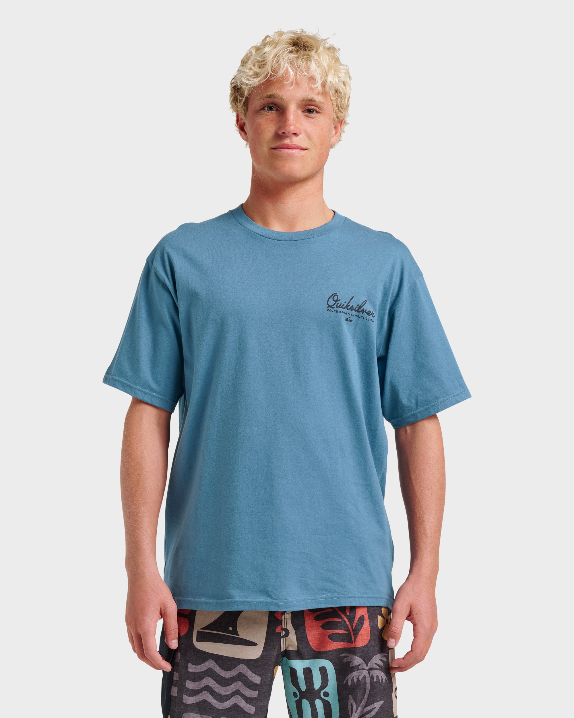 TosdnuosC4 WATERMAN Waterman Pleasure Island Classic T-shirt - Real Teal | Quiksilver