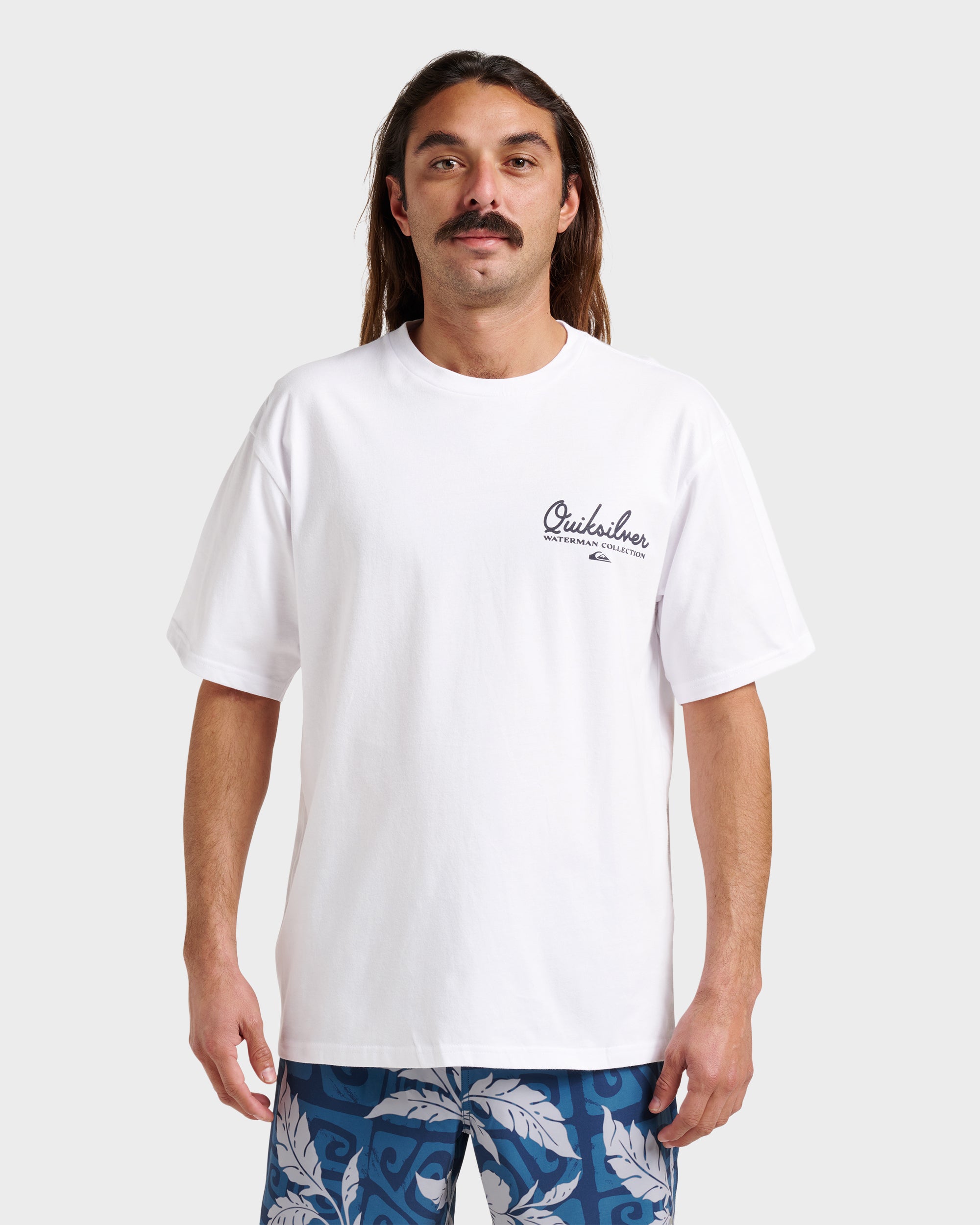 Waterman Pleasure Island Classic T-shirt - White | Quiksilver