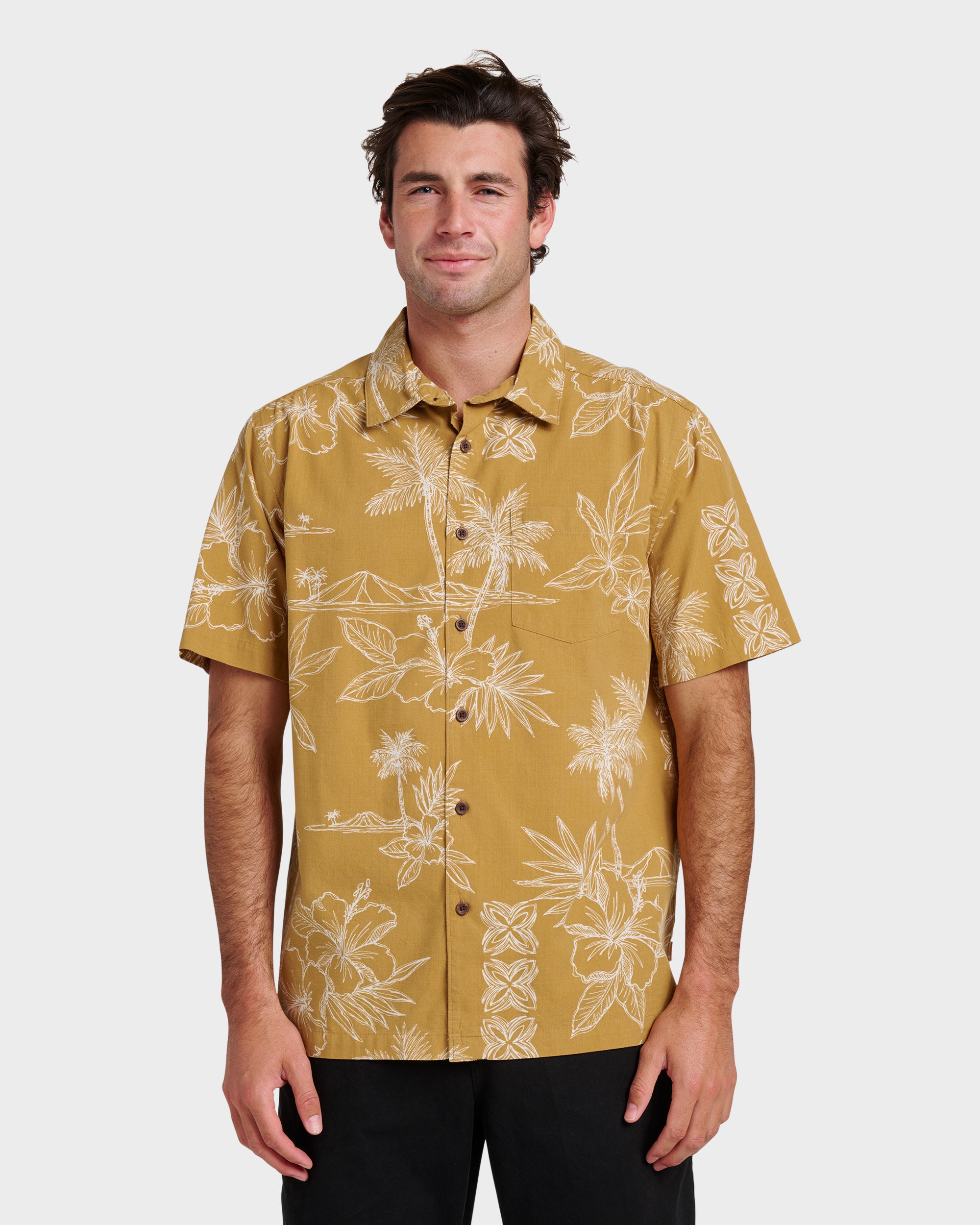 Waterman Scenic Drive Shirt - Wood Thrush | Quiksilver