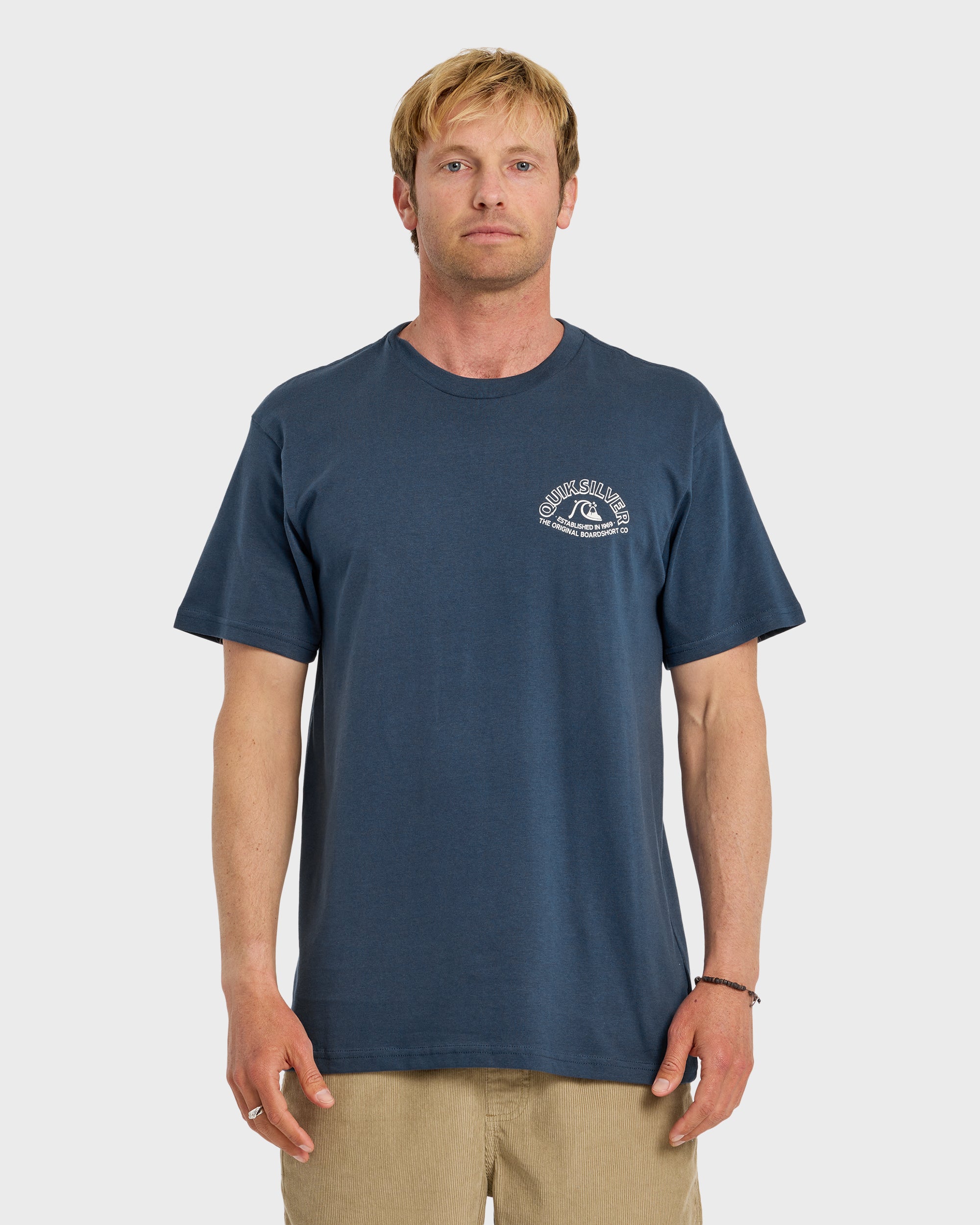 Bubble Arch Short Sleeve T-Shirt - Dark Denim | Quiksilver