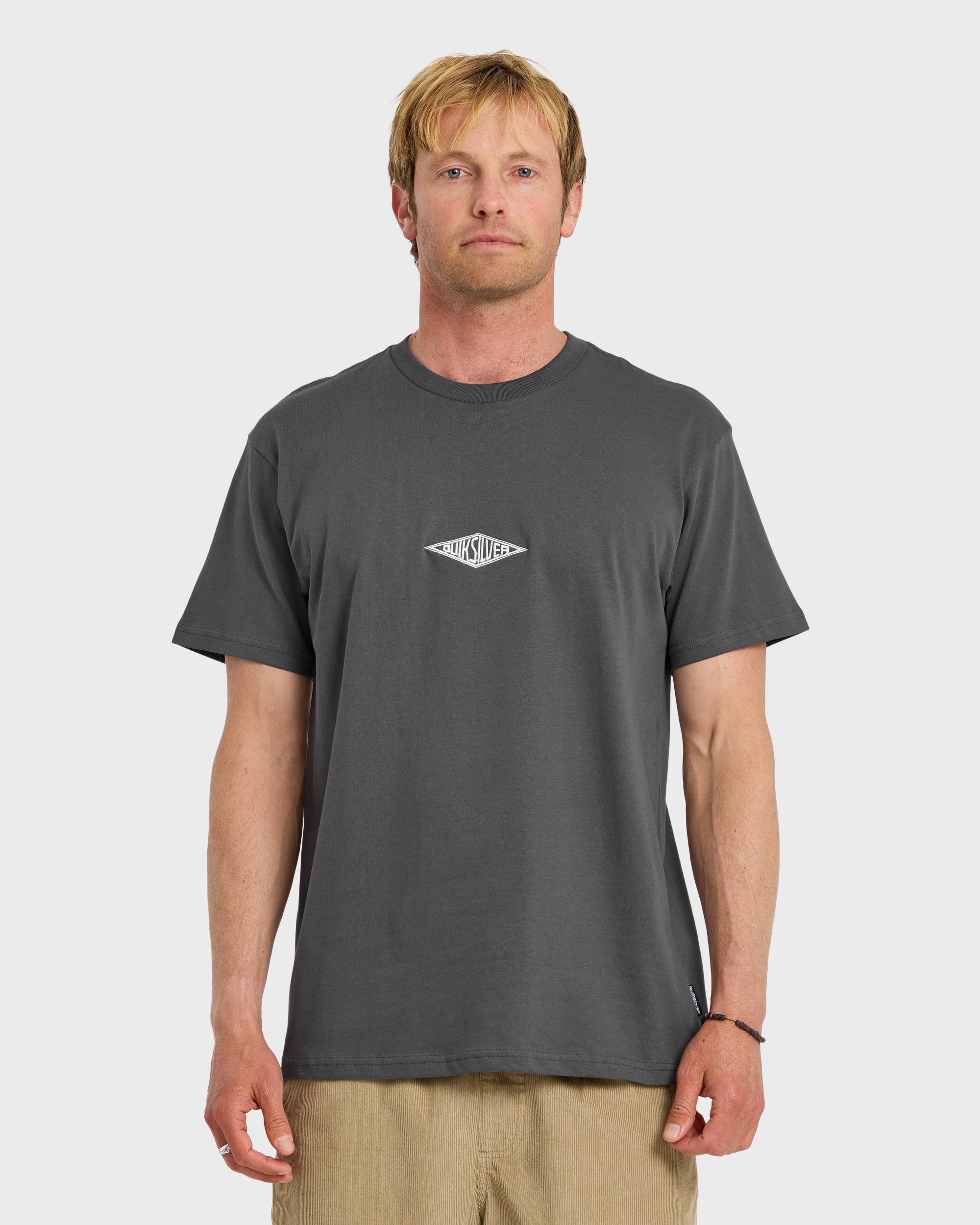 Work Ship Embroidered Short Sleeve T-Shirt - Iron Gate | Quiksilver