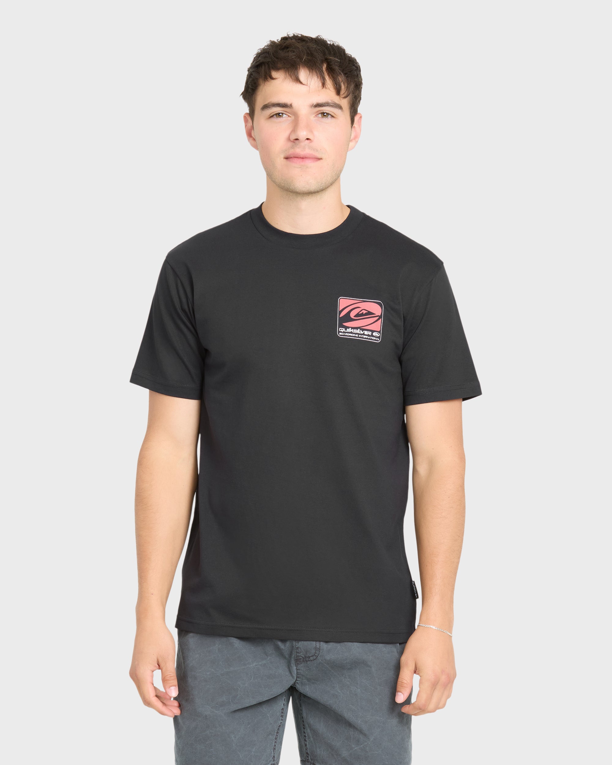 Out Of Bounds Classic Short Sleeve Cotton T-Shirt - Black | Quiksilver
