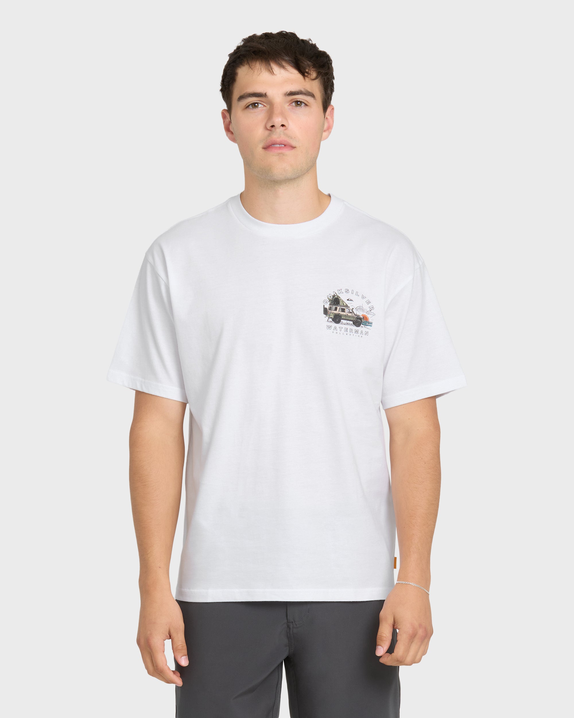 Waterman Traveler Classic Short Sleeve Cotton T-Shirt - White