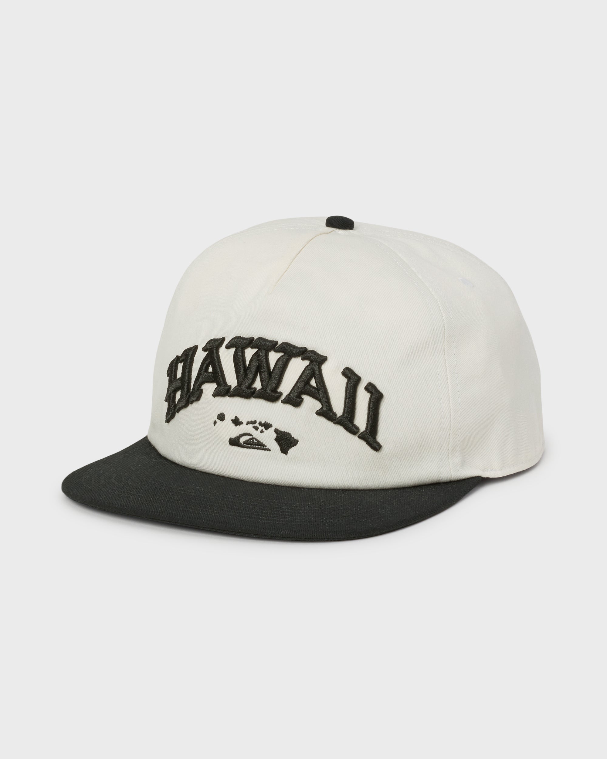 Hawaii World 5-Panel Snapback Hat - Snow White | Quiksilver