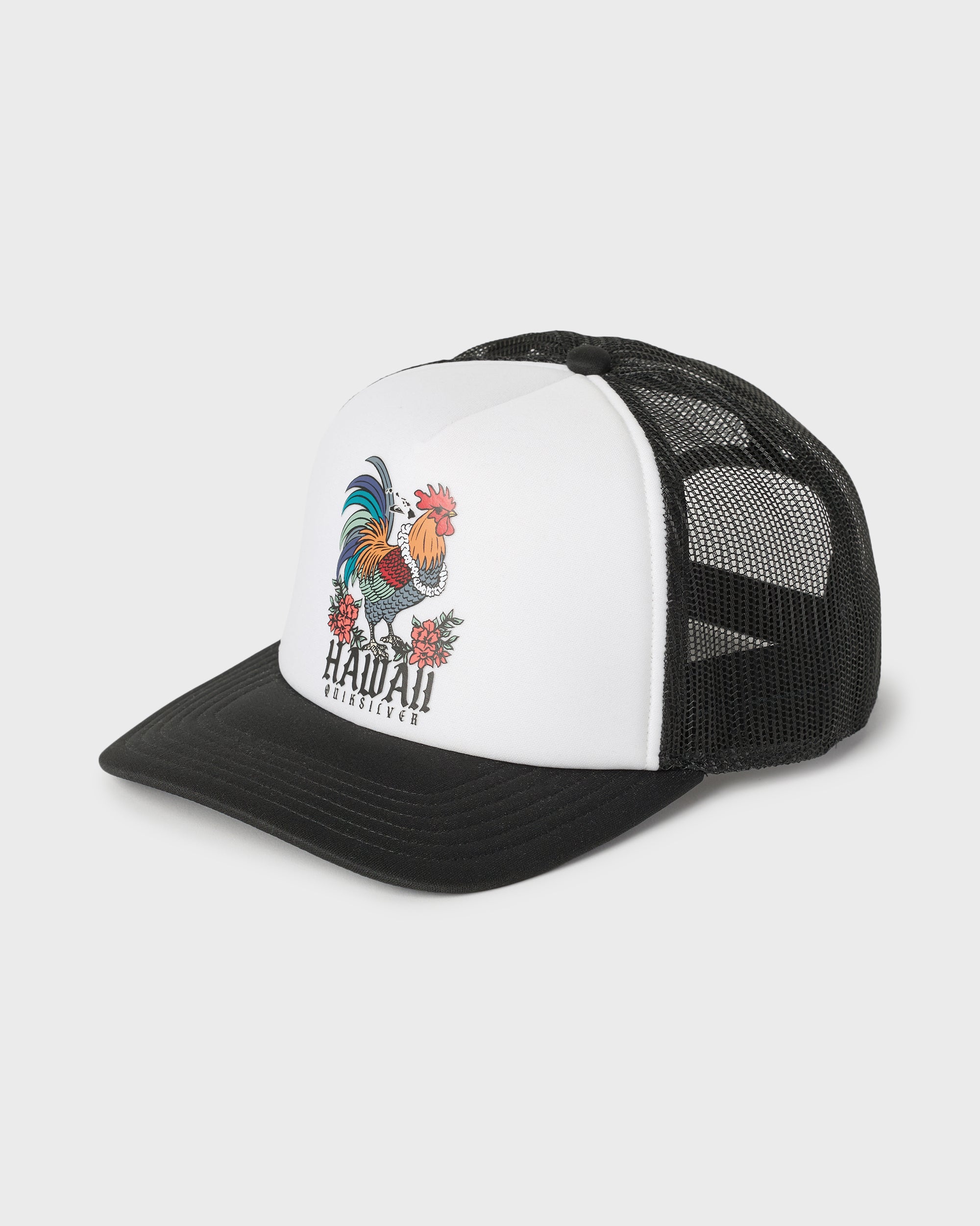 Hawaii Carnage 5-Panel Trucker Hat - White | Quiksilver