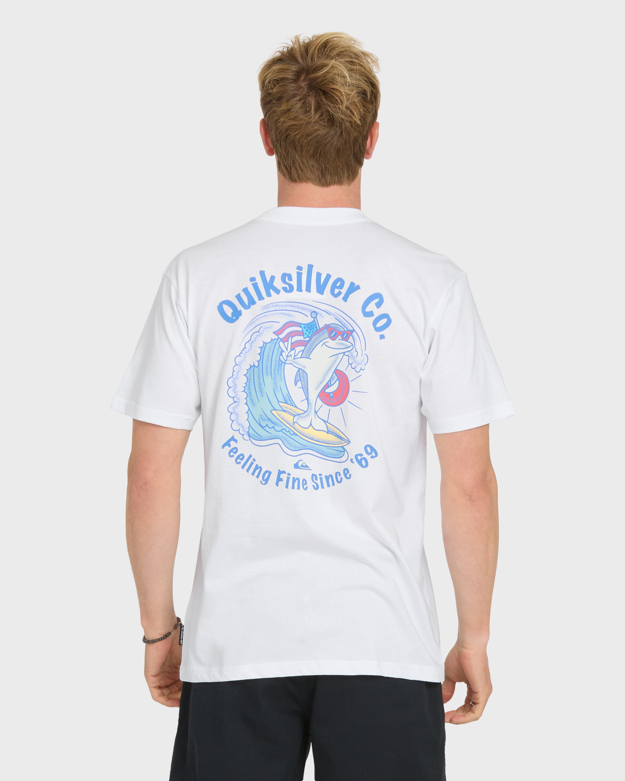 Patriot Dolphin Short Sleeve Knit T-Shirt - White – Quiksilver