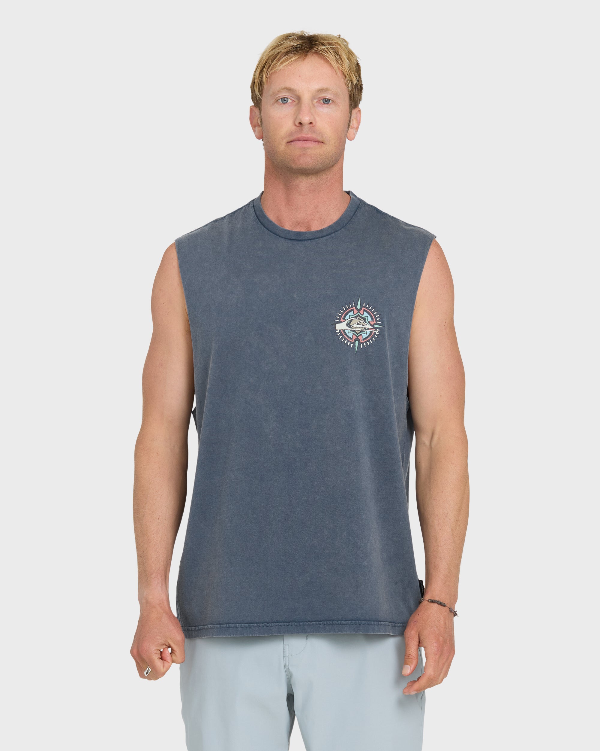 QUICKSILVER DRY LIGHT 18K M バーガンディ Shooting Stars Tank Top - Dark Denim | Quiksilver
