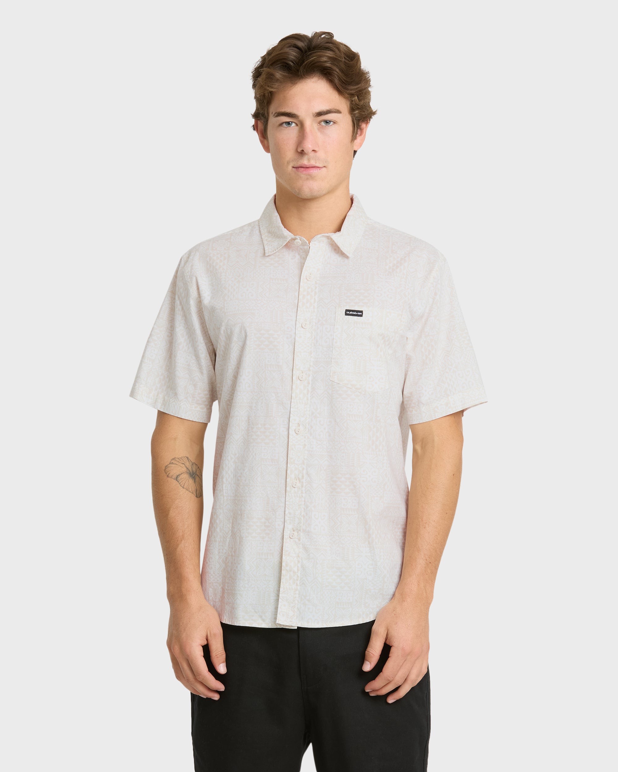 Koa Classic Short Sleeve Woven Shirt - Snow White | Quiksilver