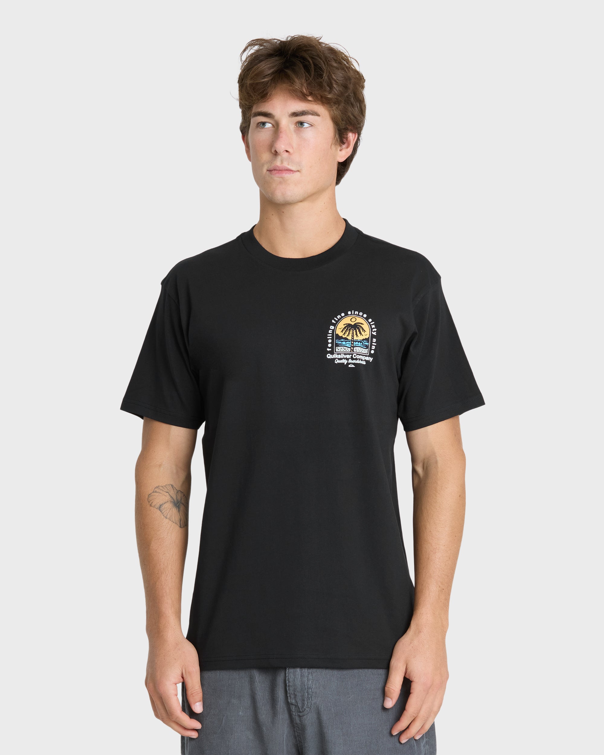 Easy Feeling Short Sleeve Knit T-Shirt - Black | Quiksilver