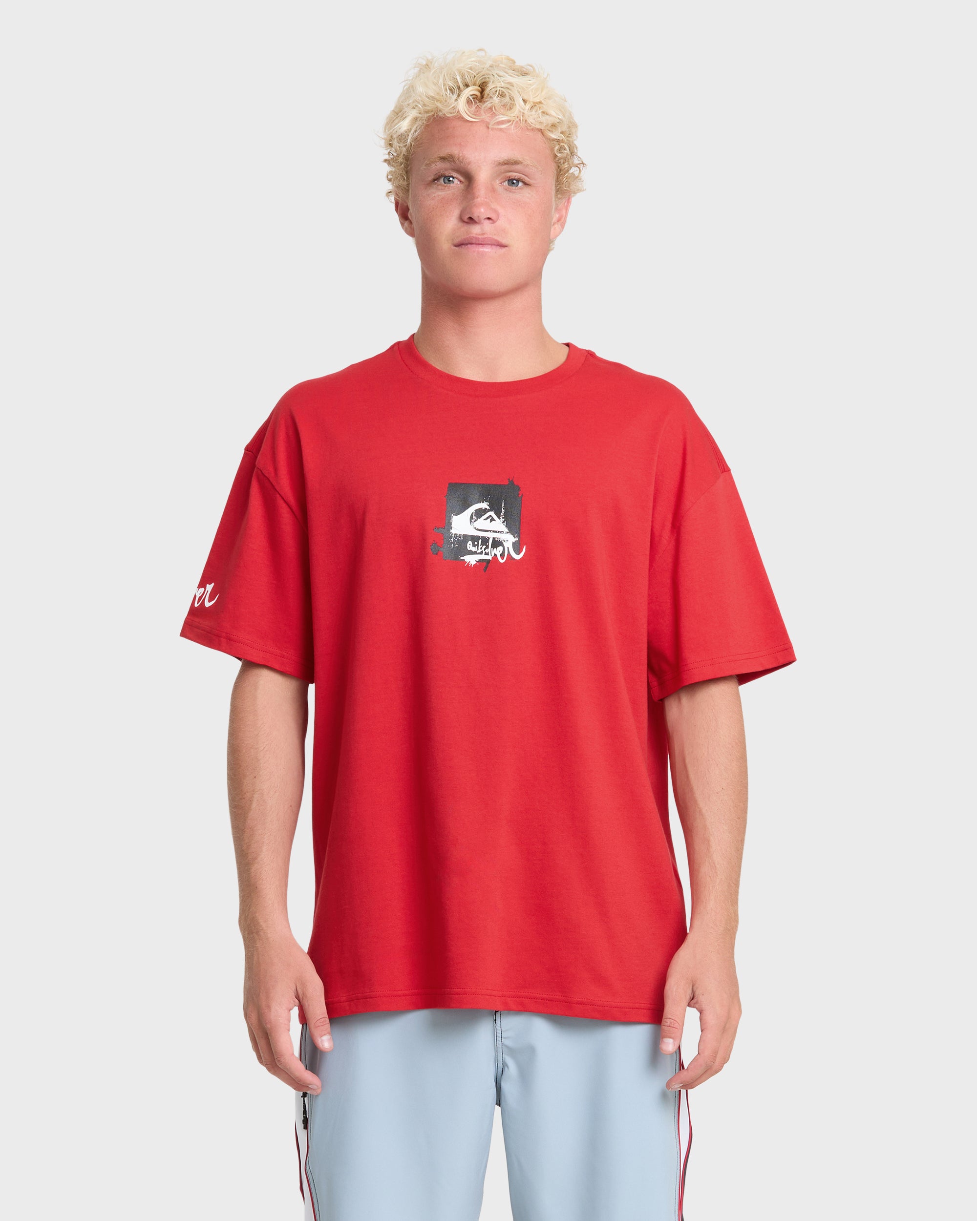Young Guns Echo Short Sleeve Knit T-Shirt - Salsa | Quiksilver