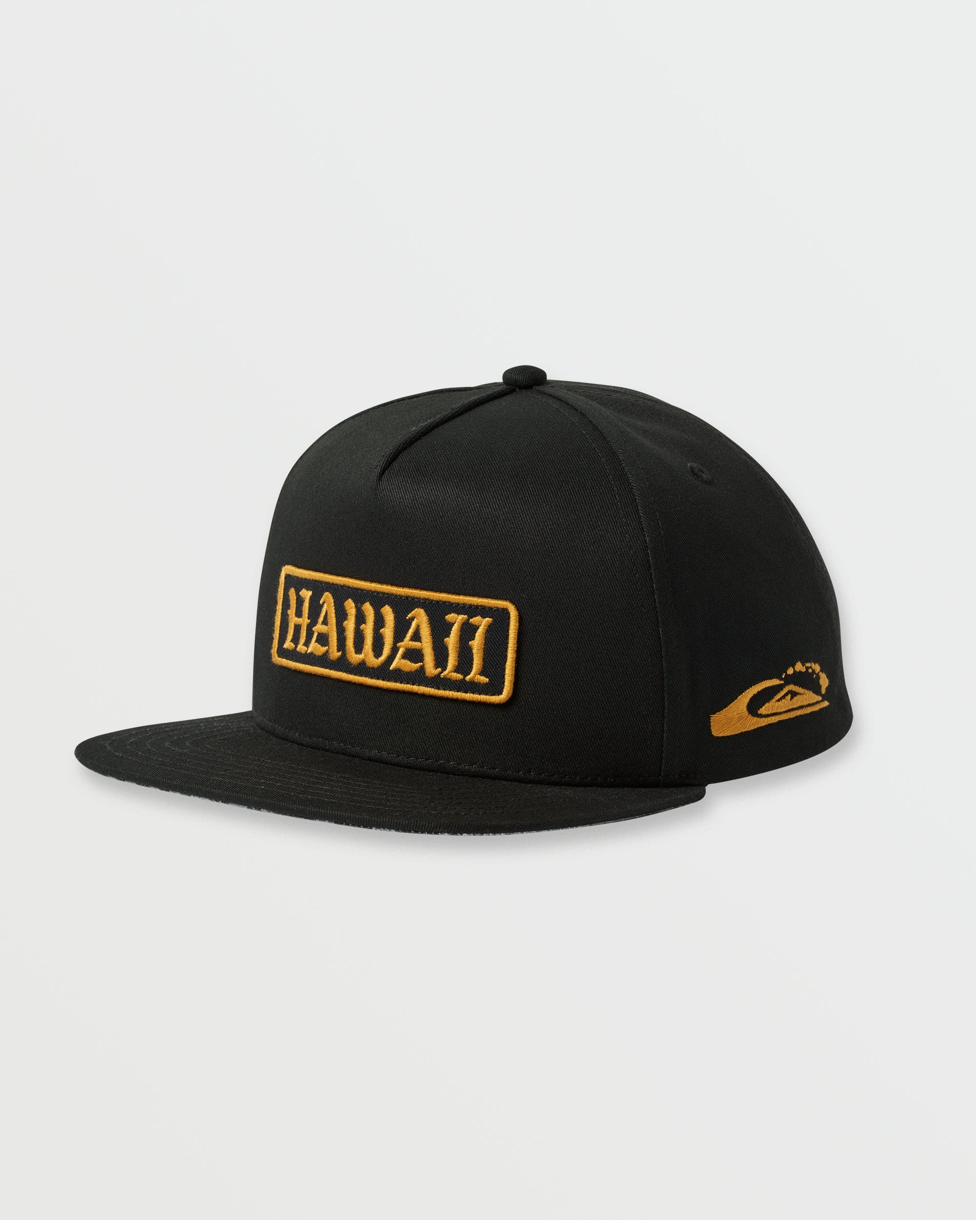 Hawaii Islands Snapback Hat Black Quiksilver