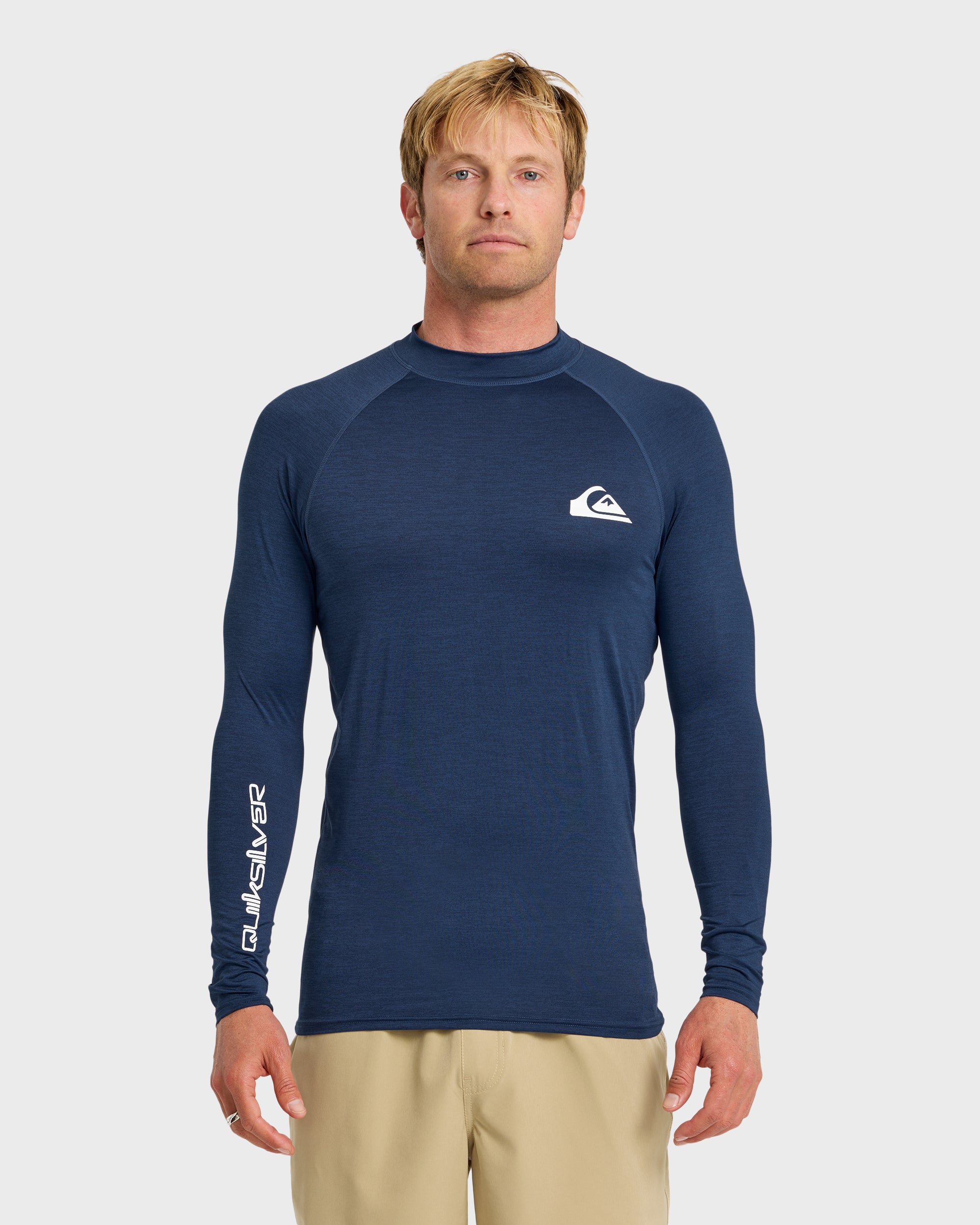 Everyday UPF 50 Long Sleeve Rashguard - Navy Heather | Quiksilver