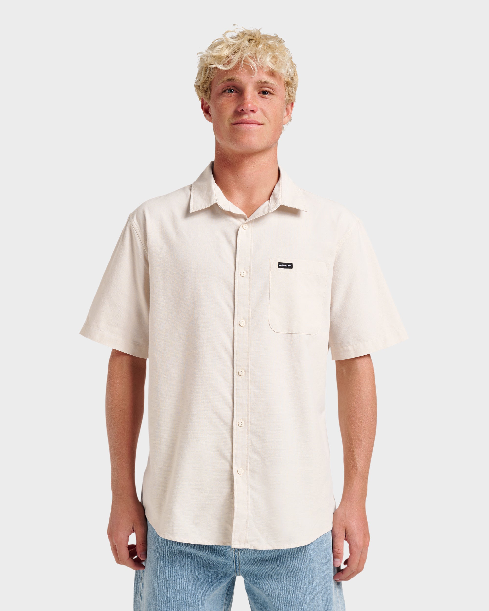 Shoreline Classic Short Sleeve Shirt - Silver Birch | Quiksilver