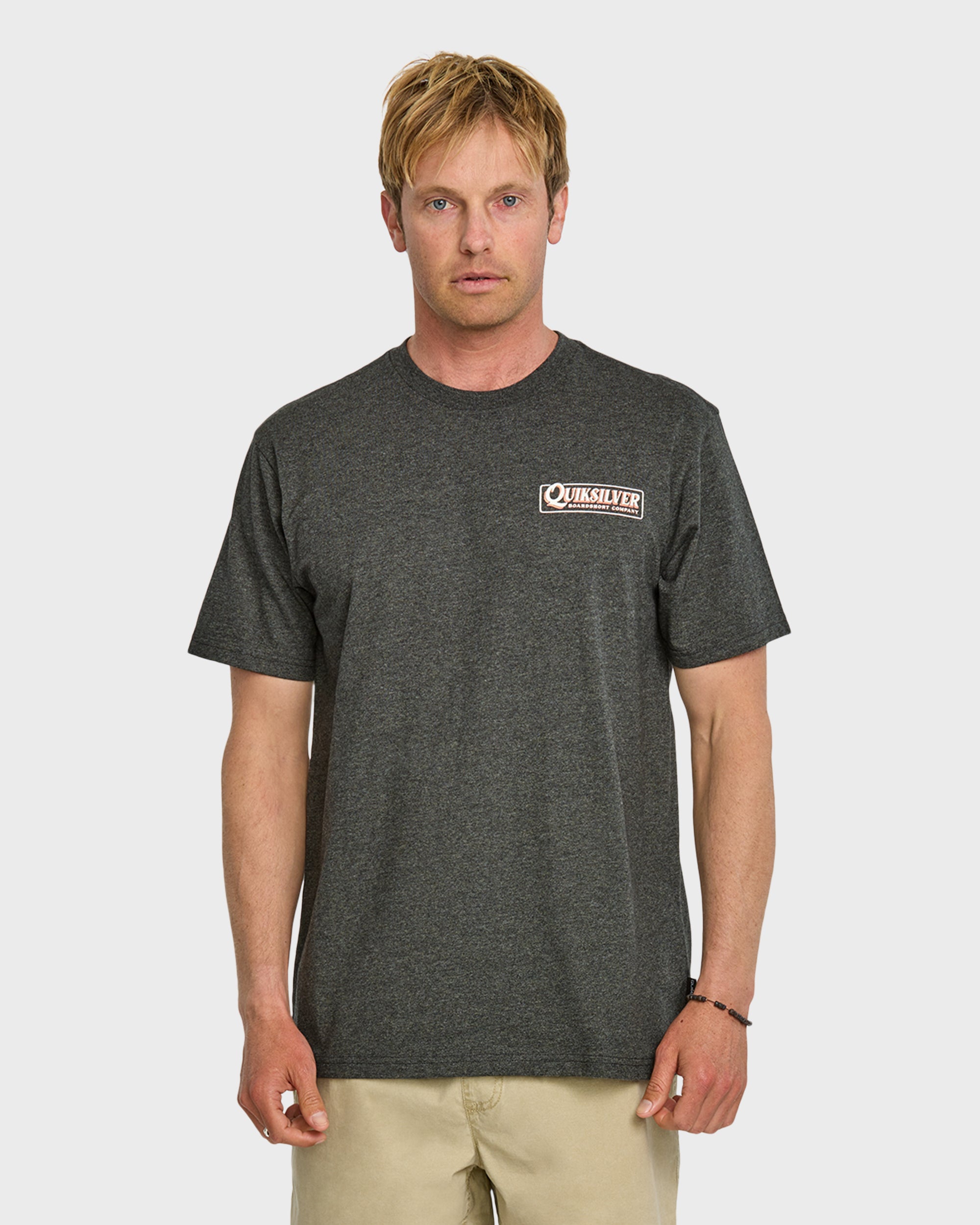 Garage Sign T-Shirt - Charcoal Heather | Quiksilver