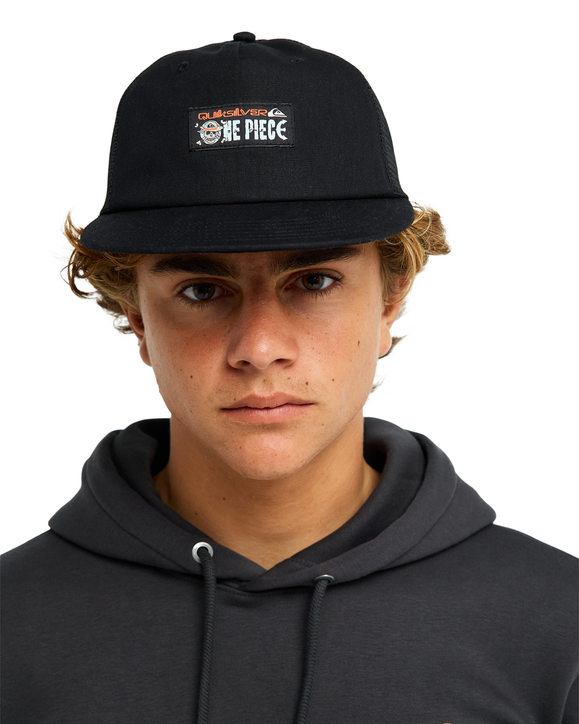 One Piece Drifter Trucker Cap - Black | Quiksilver
