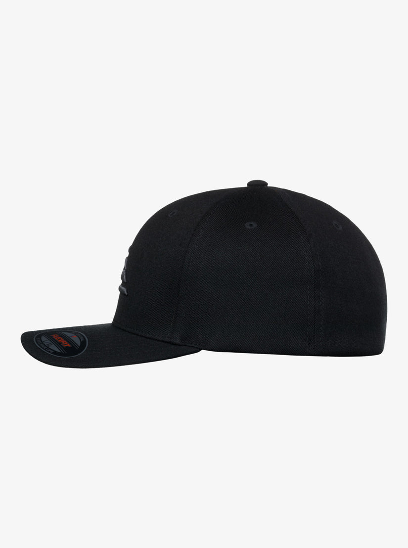Mountain And Wave Flexfit Hat - Black/Black