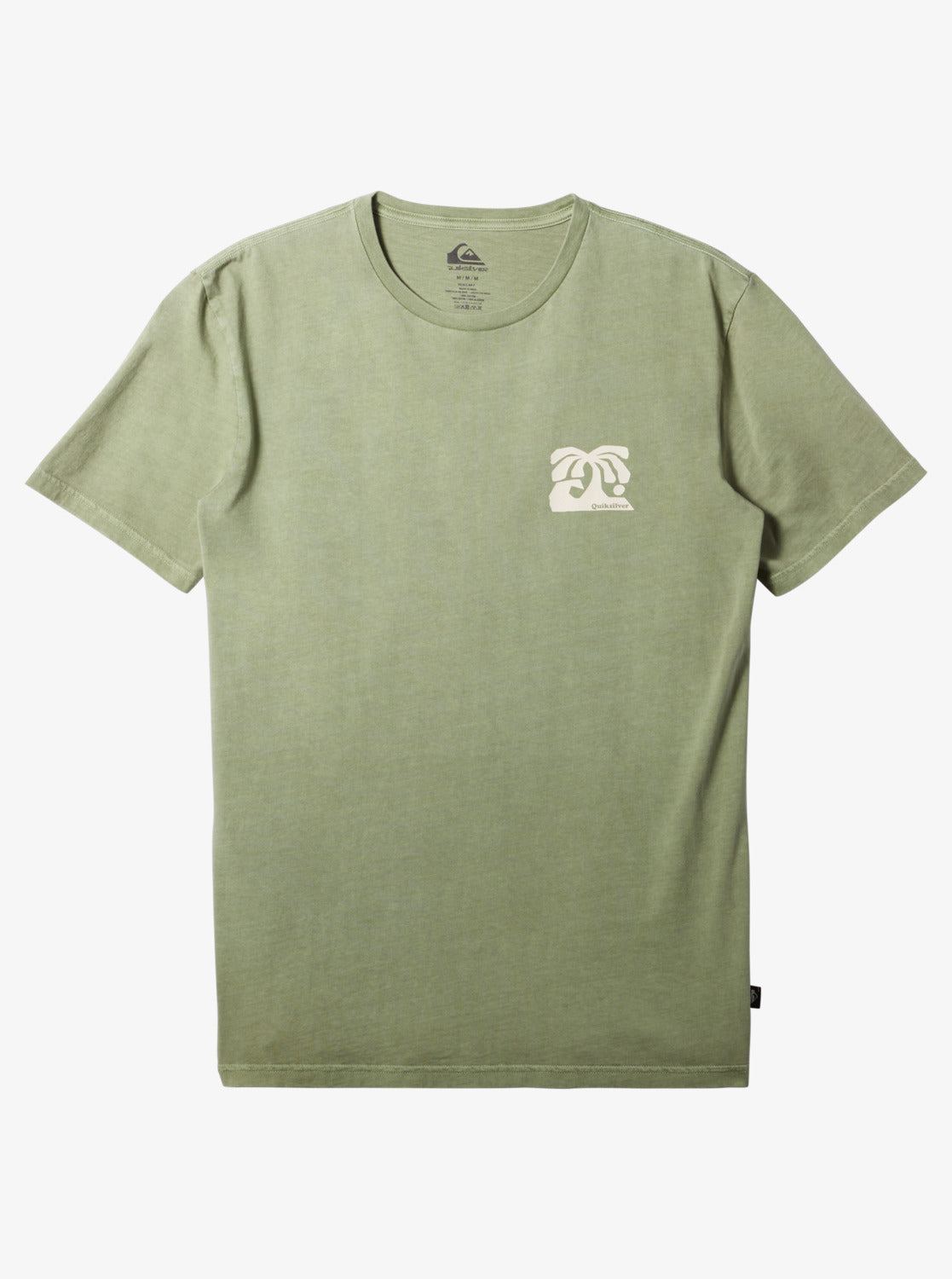 Quiksilver Mens Island Time T-Shirt, Sea Spray (Green), Size M