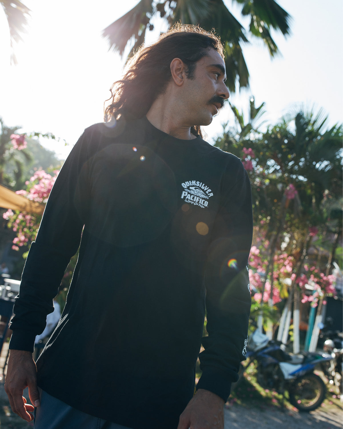 Pacifico-Signage-Long-Sleeve-Knit-T-Shirt-Black-1