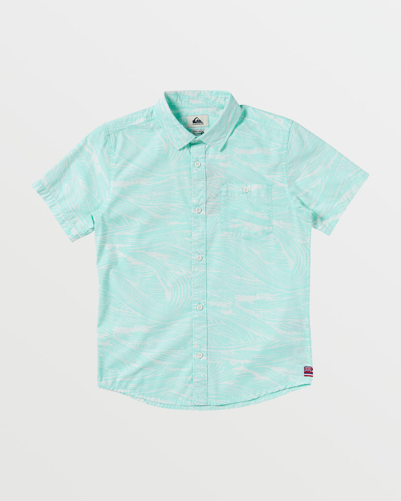 Boys 8-16 Hawaii Flow Short Sleeve Shirt - Limpet Shell