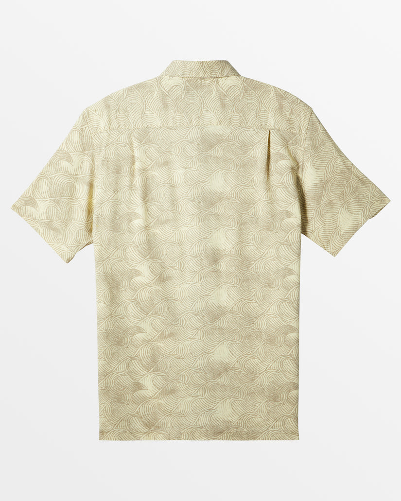 Waterman High Tide Short Sleeve Shirt - Double Cream High Tide Woven