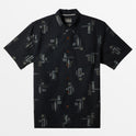 Waterman Boardroom Short Sleeve Shirt - Black Boardroom Woven