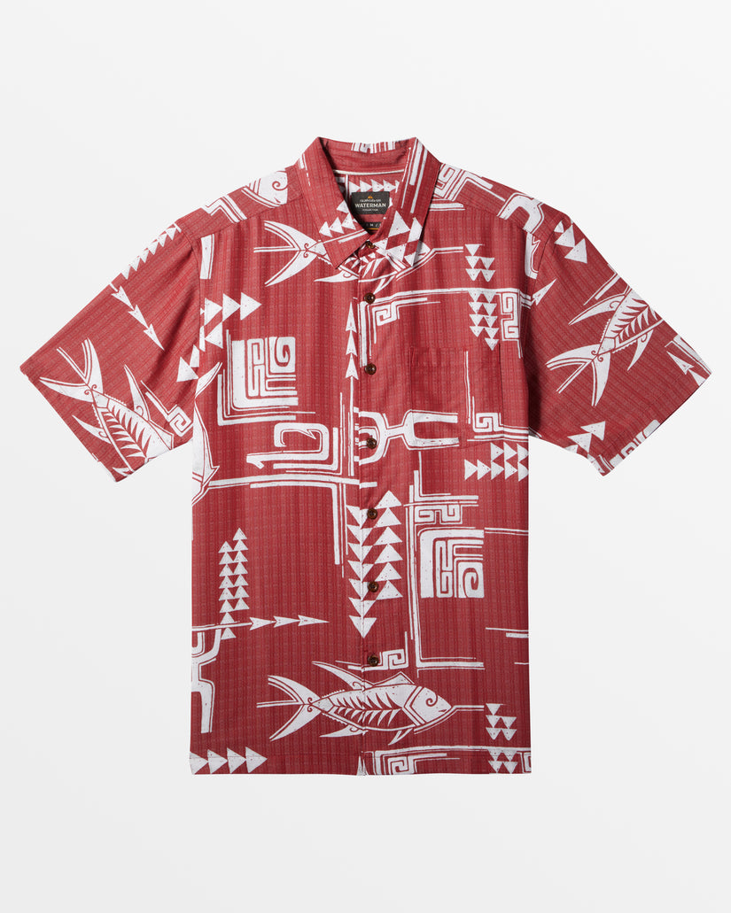 Waterman Molokai Short Sleeve Shirt - Fire Molokai Woven