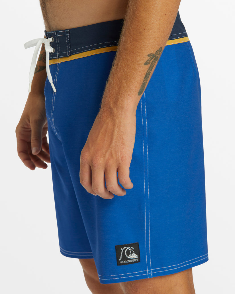 Original Straight Leg Solid 18" Boardshorts - Monaco Blue