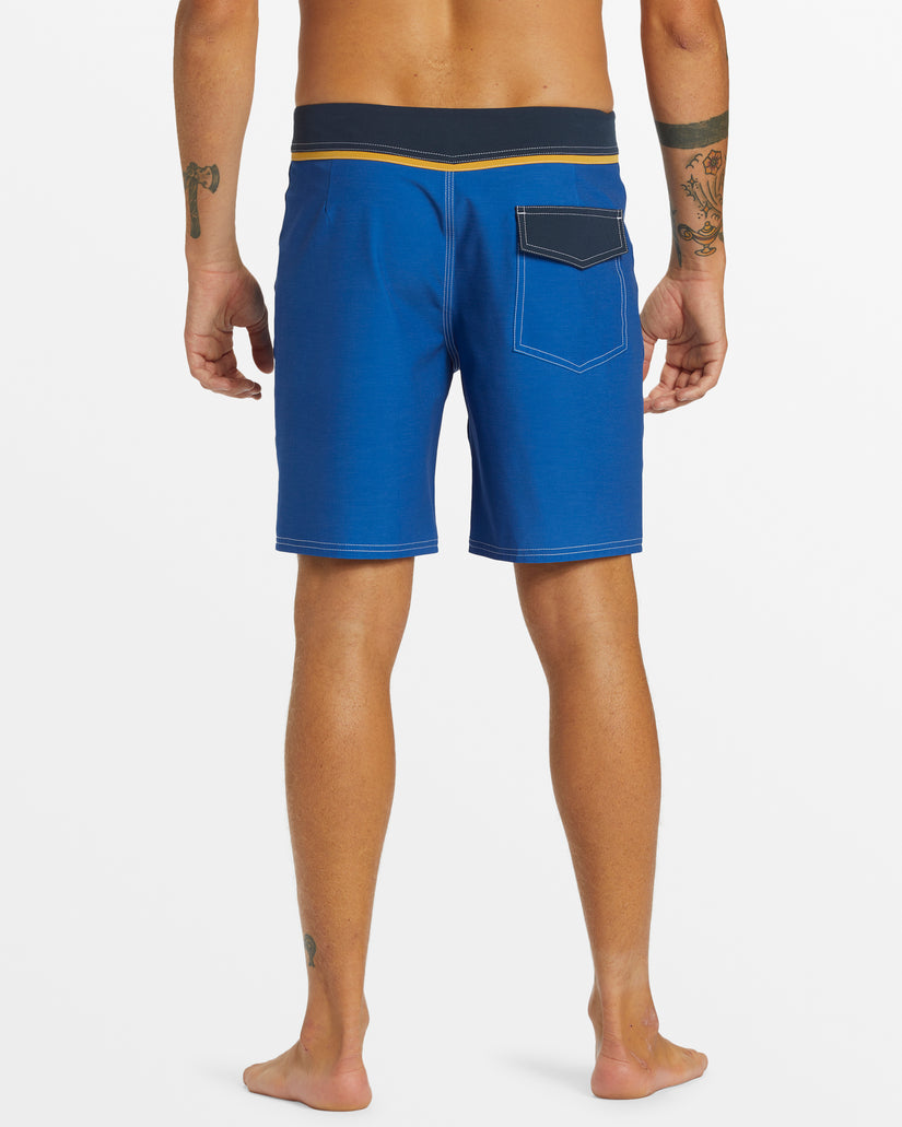 Original Straight Leg Solid 18" Boardshorts - Monaco Blue