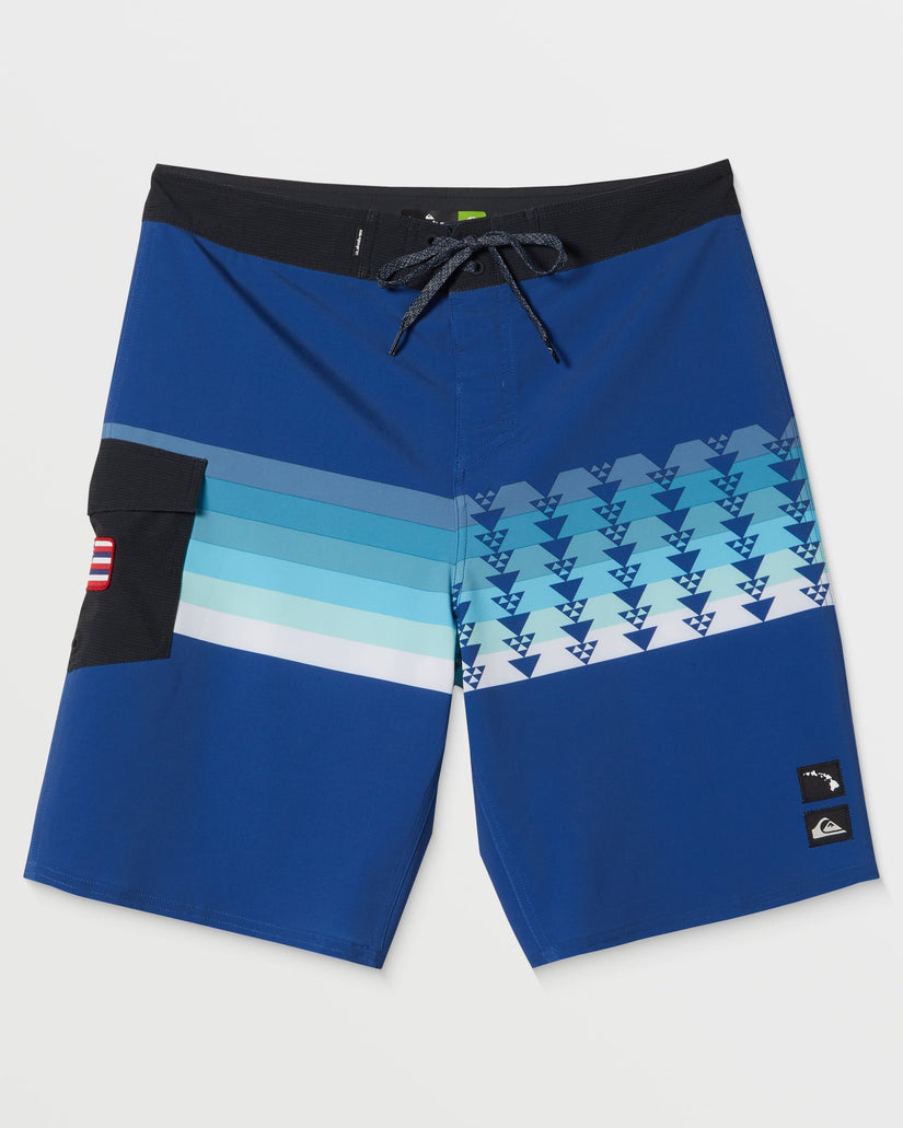 Quiksilver Surfsilk Hawaii Rockies 20" Boardshorts - Monaco Blue - 1