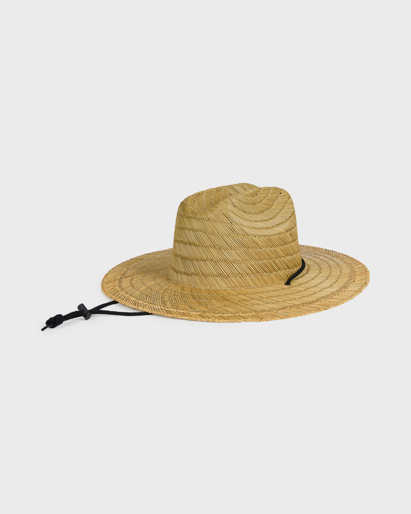 Pierside Straw Lifeguard Hat - Natural