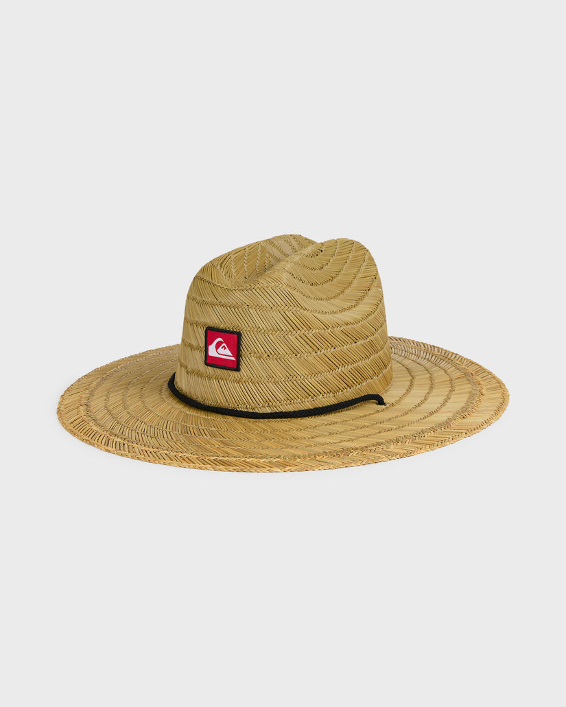 Pierside Straw Lifeguard Hat - Natural