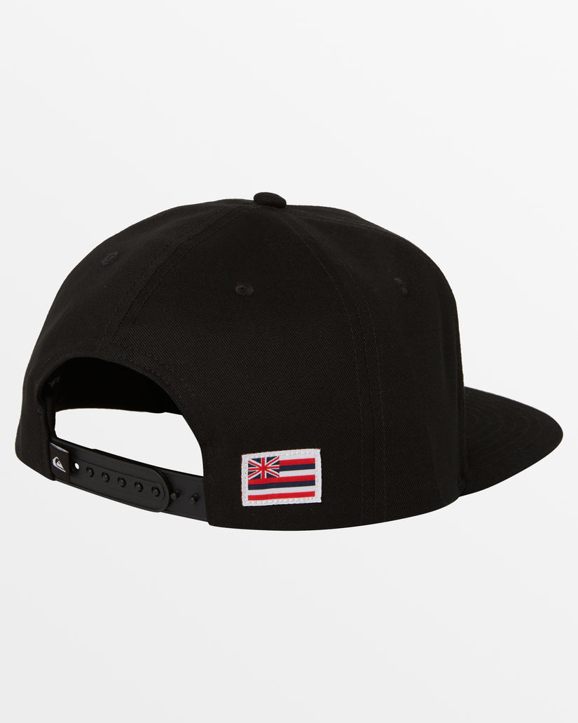 Hawaii Tapa Plains Snapback Hat - Black