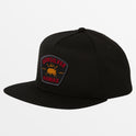 Hawaii Tapa Plains Snapback Hat - Black/ Jet Black