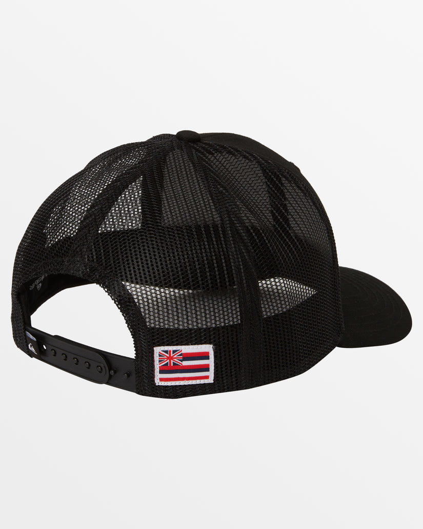 Hawaii Seal Patch Trucker Hat - Black