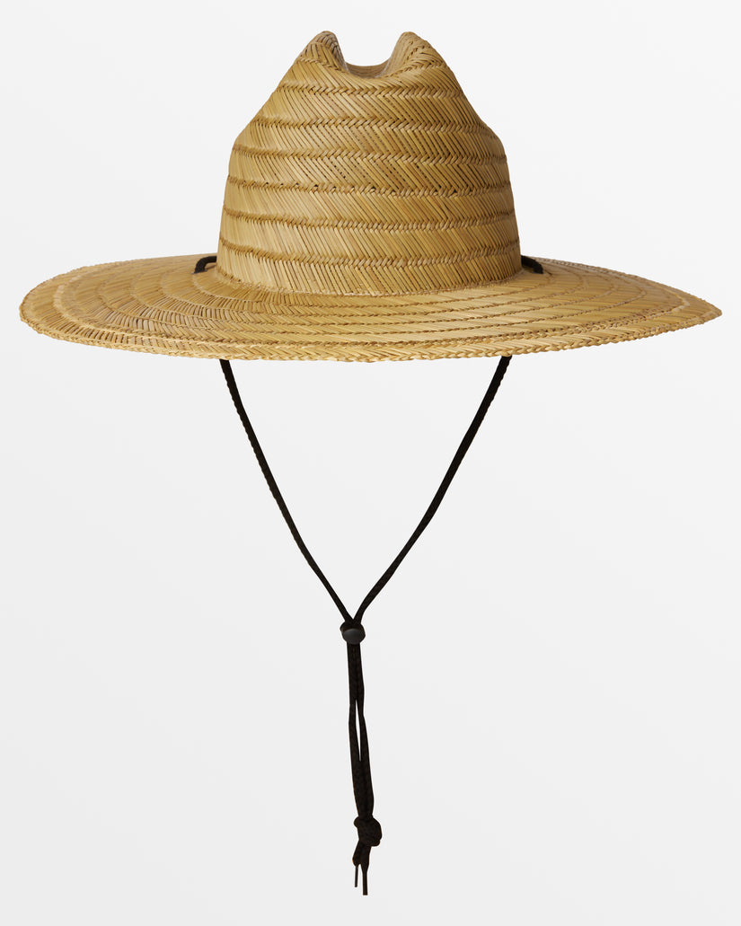 Hawaii Tapa Pierside Lifeguard Straw Hat - Natural