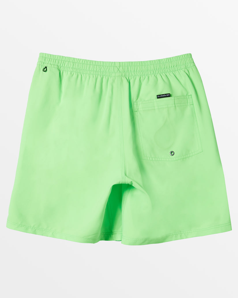 Everyday Solid Volley 15" Elastic Waist Shorts - Green Gecko