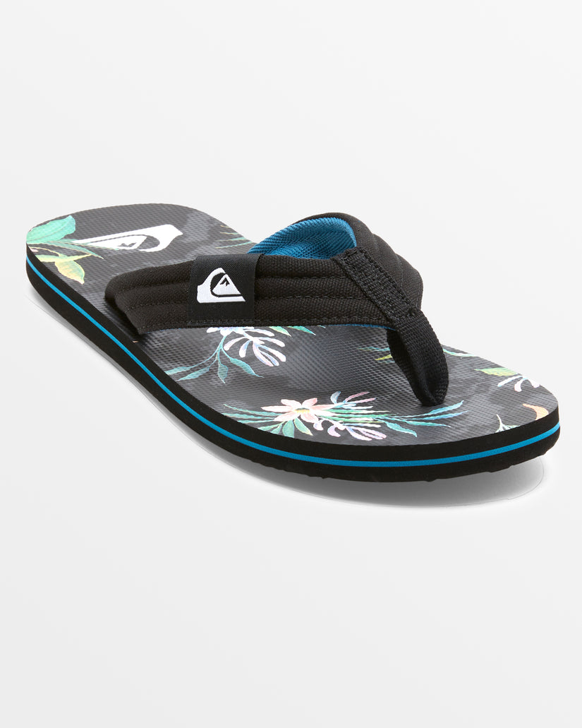 Molokai Layback Sandals - Black/Blue/Green