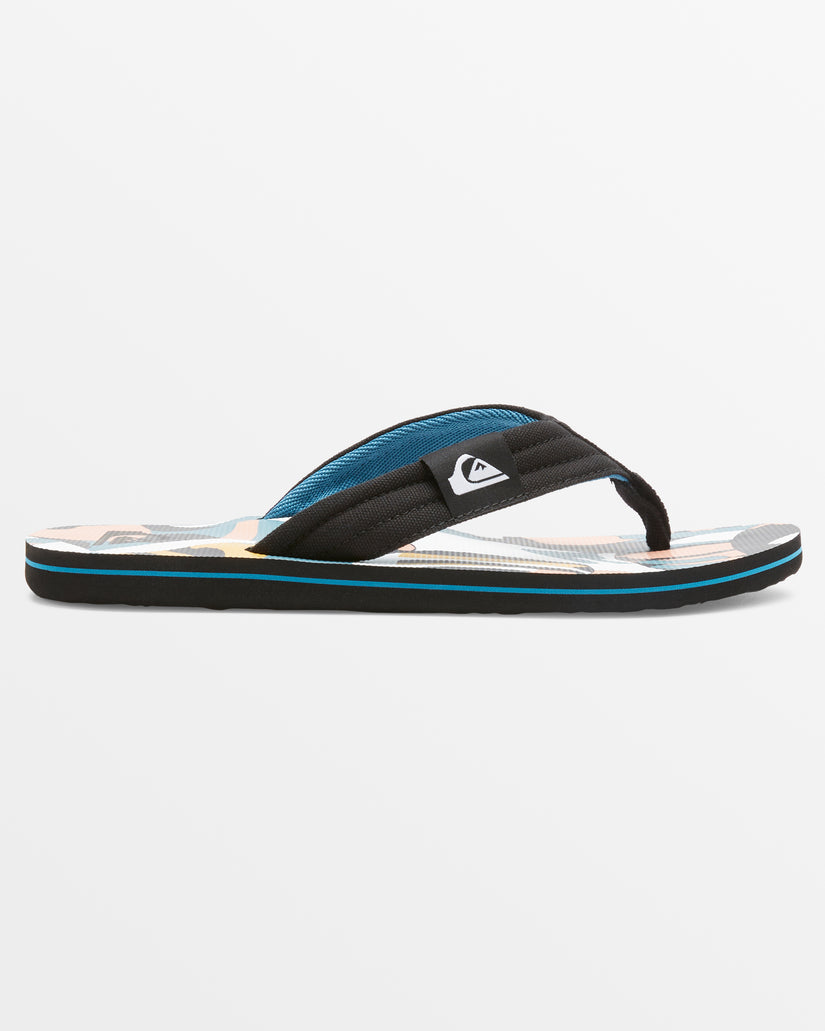 Molokai Layback Sandals - White/Black/Blue