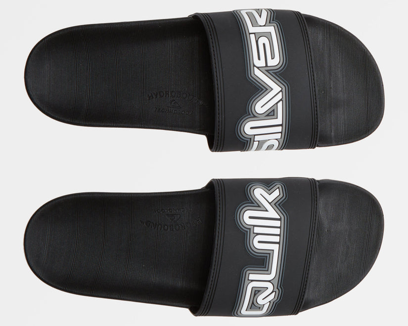Rivi Wordmark Slide II Sandals - Black 1 – Quiksilver
