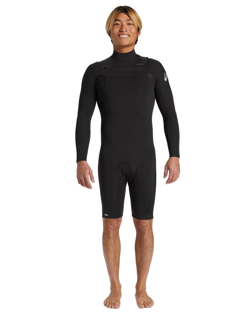 2/2 Everyday Sessions Chest Zip Long Sleeve Spring Suit - Black