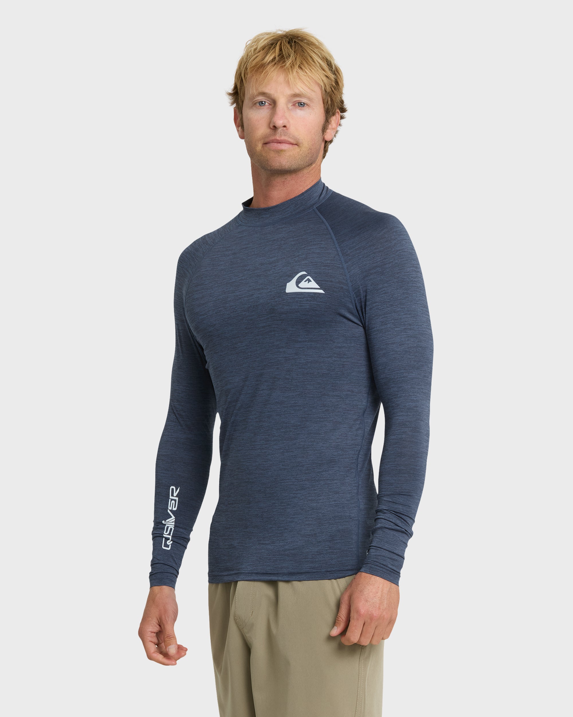 Everyday Upf 50 Long Sleeve Rashguard - Vintage Indigo Heather