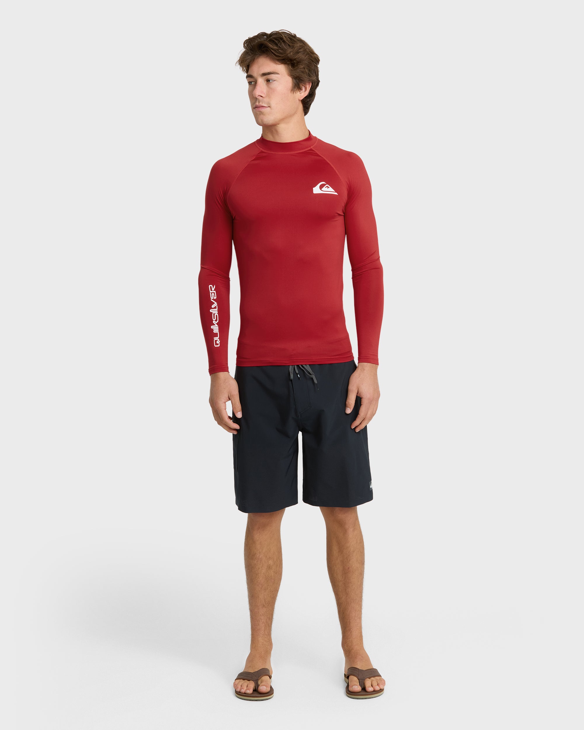Everyday Upf 50 Long Sleeve Rashguard - Salsa | Quiksilver