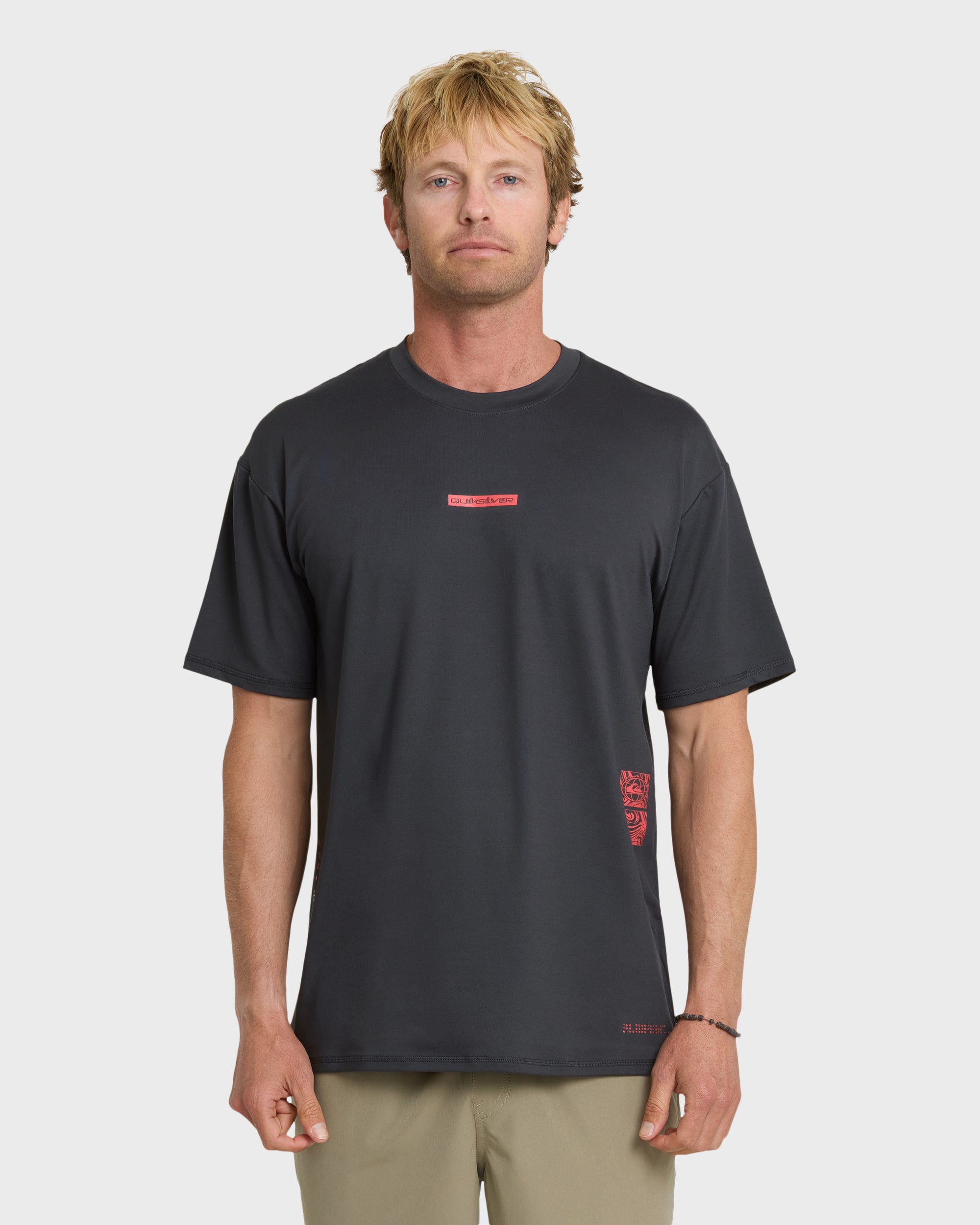 Everyday UPF 50 Short Sleeve Surf Tee - Tarmac – Quiksilver
