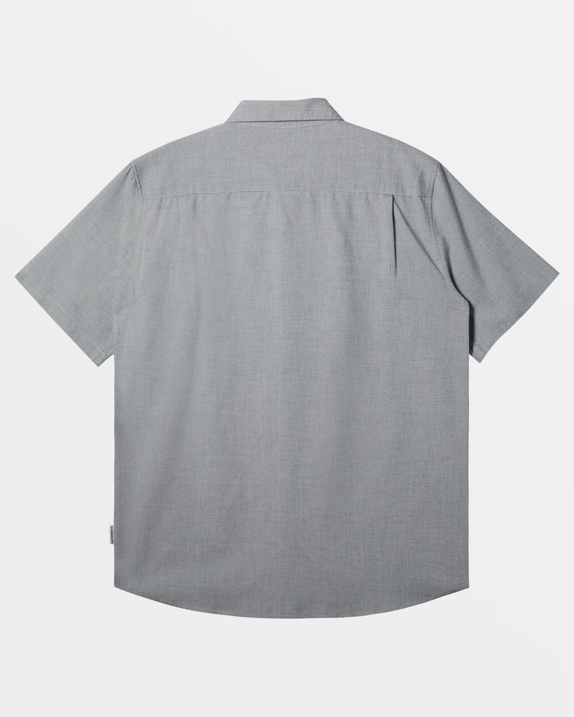 Shoreline Classic Short Sleeve Woven Shirt - White Marble Heather 