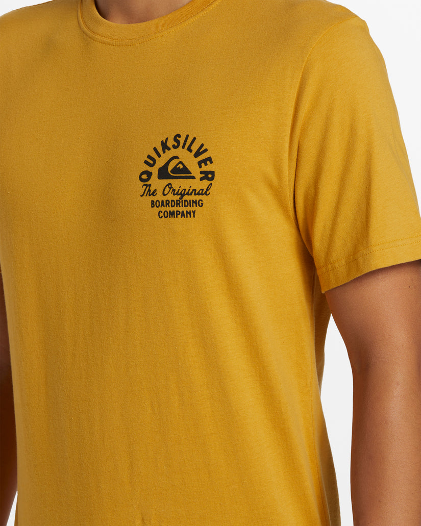 Circled Script T-Shirt - Mustard