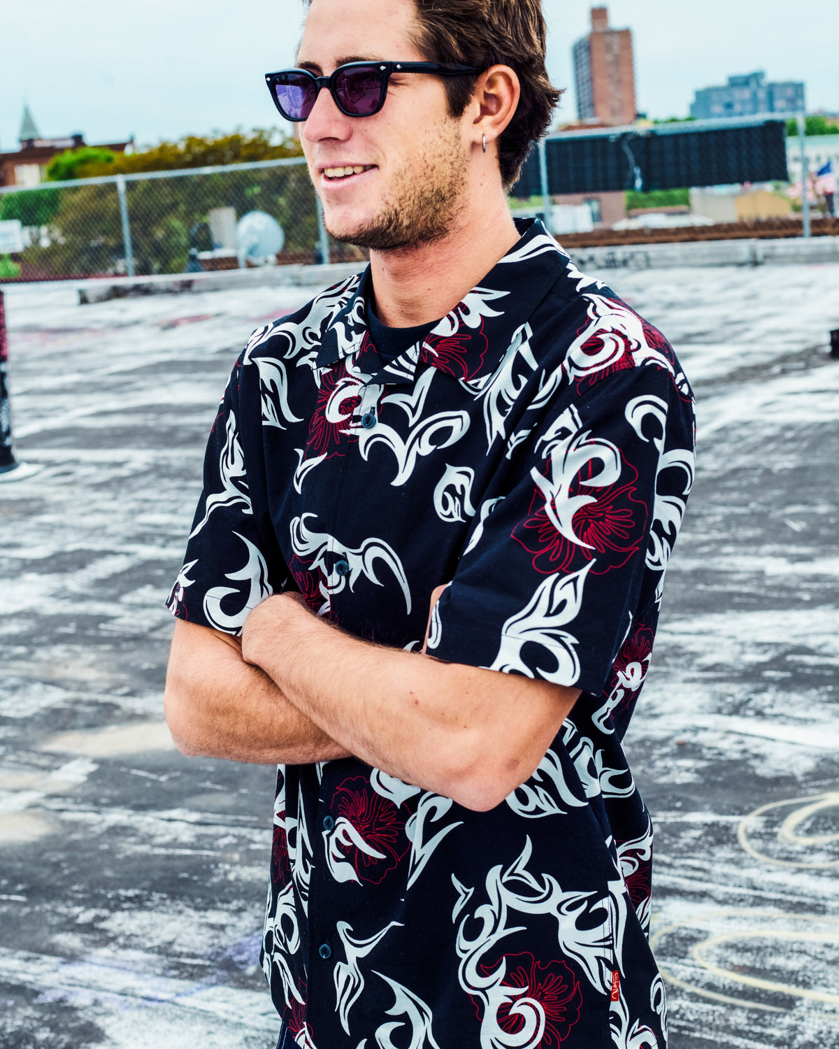 Ceremonial Camp Short Sleeve Woven Shirt - Anthracite