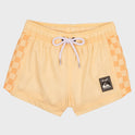 BinkyBro x Quiksilver Checkers Peach Swim Trunks